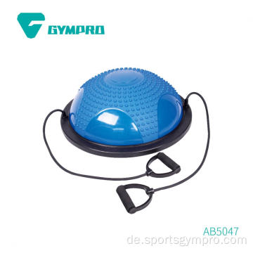 Training von Bosu -Ball mit 2 elastischen Saiten